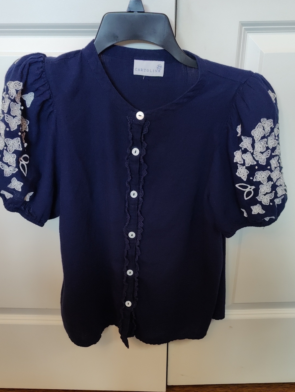 Cartolina Nantucket Margo Blue Blouse